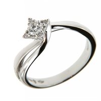Anello Salvini Donna Luminosa in Oro bianco Diamante 0.31 Ct 20072881-13 - 20072881-13